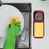 image:imageZulay Kitchen Small Silicone Sponge Holder 49x33  SpaceSaving Sink Organizer Tray for Sponge Soap Brush amp More  Compact NonSlip Dish for Kitchen amp Bathroom BlackWine Red Medium