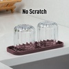 image:imageZulay Kitchen Small Silicone Sponge Holder 49x33  SpaceSaving Sink Organizer Tray for Sponge Soap Brush amp More  Compact NonSlip Dish for Kitchen amp Bathroom BlackDark Mahogany Medium