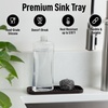 image:imageZulay Kitchen Small Silicone Sponge Holder 49x33  SpaceSaving Sink Organizer Tray for Sponge Soap Brush amp More  Compact NonSlip Dish for Kitchen amp Bathroom BlackChocolate Medium