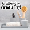 image:imageZulay Kitchen Small Silicone Sponge Holder 49x33  SpaceSaving Sink Organizer Tray for Sponge Soap Brush amp More  Compact NonSlip Dish for Kitchen amp Bathroom BlackGrey Medium