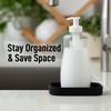 image:imageZulay Kitchen Small Silicone Sponge Holder 49x33  SpaceSaving Sink Organizer Tray for Sponge Soap Brush amp More  Compact NonSlip Dish for Kitchen amp Bathroom BlackBlack Small