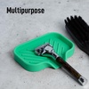 image:imageZulay Kitchen Small Silicone Sponge Holder 49x33  SpaceSaving Sink Organizer Tray for Sponge Soap Brush amp More  Compact NonSlip Dish for Kitchen amp Bathroom BlackCarnival Glass Small