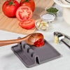 image:imageZulay Kitchen Spoon Rest for Multiple Utensils High HeatResistant Silicone Drip Pad BPAFree Spoon Holder for Stove Top Kitchen Gadget Holder for Ladles Tongs Cooking Spatula  Makes Great Gift