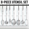 image:imageZulay Kitchen Stainless Steel Cooking Utensil  Stainless Steel Kitchen Utensil  Durable Kitchen Gadgets  Metal Kitchen Accessories  Easy to Clean Kitchen Tools  5 Piece Set8 Piece Set