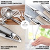 image:imageZulay Kitchen Stainless Steel Cooking Utensil  Stainless Steel Kitchen Utensil  Durable Kitchen Gadgets  Metal Kitchen Accessories  Easy to Clean Kitchen Tools  5 Piece Set5 Piece Set