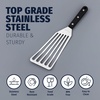 image:imageZulay Kitchen Stainless Steel Fish Turner Spatula  124 Flexible HeatResistant Slotted Turner for NonStick Cookware  RustProof Durable amp Dishwasher Safe Cooking Utensil for Everyday UseLarge