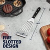 image:imageZulay Kitchen Stainless Steel Fish Turner Spatula  124 Flexible HeatResistant Slotted Turner for NonStick Cookware  RustProof Durable amp Dishwasher Safe Cooking Utensil for Everyday UseLarge