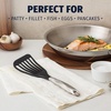 image:imageZulay Kitchen Stainless Steel Fish Turner Spatula  124 Flexible HeatResistant Slotted Turner for NonStick Cookware  RustProof Durable amp Dishwasher Safe Cooking Utensil for Everyday UseMedium