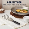 image:imageZulay Kitchen Stainless Steel Fish Turner Spatula  124 Flexible HeatResistant Slotted Turner for NonStick Cookware  RustProof Durable amp Dishwasher Safe Cooking Utensil for Everyday UseLarge