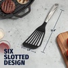 image:imageZulay Kitchen Stainless Steel Fish Turner Spatula  124 Flexible HeatResistant Slotted Turner for NonStick Cookware  RustProof Durable amp Dishwasher Safe Cooking Utensil for Everyday UseMedium
