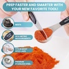 image:imageZulay Kitchen Stainless Steel Measuring Spoon Set  Stackable Magnetic Spoon Measuring Set  Magnetic Measuring Spoon Set of 8 with Leveler  Strong N45 Magnets  WhiteBlack