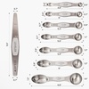 image:imageZulay Kitchen Stainless Steel Measuring Spoon Set  Stackable Magnetic Spoon Measuring Set  Magnetic Measuring Spoon Set of 8 with Leveler  Strong N45 Magnets  WhiteWhite