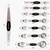 image:imageZulay Kitchen Stainless Steel Measuring Spoon Set  Stackable Magnetic Spoon Measuring Set  Magnetic Measuring Spoon Set of 8 with Leveler  Strong N45 Magnets  WhiteBlack