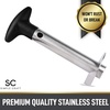 image:imageZulay Kitchen Stainless Steel Pineapple Corer amp Slicer  Heavy Duty Pineapple Cutter amp Eye Removal Tool  Effortless Core Remover Tool with Sharp Reinforced Blade amp Ergonomic Handle  Black