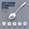 image:imageZulay Kitchen Stainless Steel Soup Ladle  13 Large Ladle for Soups Stews amp Sauces  Durable HeatResistant RustProof amp Dishwasher Safe Kitchen Utensil with Ergonomic HandleSlotted Spoon
