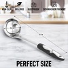 image:imageZulay Kitchen Stainless Steel Soup Ladle  13 Large Ladle for Soups Stews amp Sauces  Durable HeatResistant RustProof amp Dishwasher Safe Kitchen Utensil with Ergonomic HandleStainless Steel
