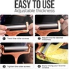 image:imageZulay Kitchen Stainless Steel Wire Cheese Slicer  Adjustable Hand Held Cheese Cutter with 2 Extra Wires  Premium Cheese Shaver For Mozzarella Cheddar Gruyere  Cheese Cutter with Wire WhiteRose Gold