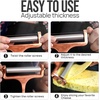image:imageZulay Kitchen Stainless Steel Wire Cheese Slicer  Adjustable Hand Held Cheese Cutter with 2 Extra Wires  Premium Cheese Shaver For Mozzarella Cheddar Gruyere  Cheese Cutter with Wire WhiteCopper