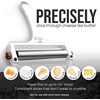 image:imageZulay Kitchen Stainless Steel Wire Cheese Slicer  Adjustable Hand Held Cheese Cutter with 2 Extra Wires  Premium Cheese Shaver For Mozzarella Cheddar Gruyere  Cheese Cutter with Wire WhiteFrosted White