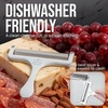 image:imageZulay Kitchen Stainless Steel Wire Cheese Slicer  Adjustable Hand Held Cheese Cutter with 2 Extra Wires  Premium Cheese Shaver For Mozzarella Cheddar Gruyere  Cheese Cutter with Wire WhiteFrosted White