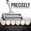 image:imageZulay Kitchen Stainless Steel Wire Cheese Slicer  Adjustable Hand Held Cheese Cutter with 2 Extra Wires  Premium Cheese Shaver For Mozzarella Cheddar Gruyere  Cheese Cutter with Wire WhiteGunmetal