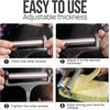 image:imageZulay Kitchen Stainless Steel Wire Cheese Slicer  Adjustable Hand Held Cheese Cutter with 2 Extra Wires  Premium Cheese Shaver For Mozzarella Cheddar Gruyere  Cheese Cutter with Wire WhiteGunmetal