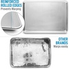 image:imageZulay Large Aluminum Baking Pan  Half Sheet 13 x 18 Baking Sheet For Oven  Perfect Cookie Sheet For Baking Commercial Or Home Use  Heavy Duty amp Encapsulated Rim Half Sheet Pans