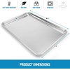 image:imageZulay Large Aluminum Baking Pan  Half Sheet 13 x 18 Baking Sheet For Oven  Perfect Cookie Sheet For Baking Commercial Or Home Use  Heavy Duty amp Encapsulated Rim Half Sheet Pans
