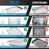 image:imageZulay Large Aluminum Baking Pan  Half Sheet 13 x 18 Baking Sheet For Oven  Perfect Cookie Sheet For Baking Commercial Or Home Use  Heavy Duty amp Encapsulated Rim Half Sheet Pans