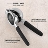 image:imageZulay Lemon Squeezer Stainless Steel with Premium Heavy Duty Solid Metal Squeezer Bowl Black Grip Large
