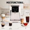image:imageZulay Magia Super Automatic Espresso Maker Machine with Grinder  19 Fully Customizable Coffee Options Auto Cleaning Milk Foam System  for Latte Cappuccino  Ultra LUX  White 137x177x94Cream  Silver