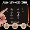 image:imageZulay Magia Super Automatic Espresso Maker Machine with Grinder  19 Fully Customizable Coffee Options Auto Cleaning Milk Foam System  for Latte Cappuccino  Ultra LUX  White 137x177x94Black  Copper