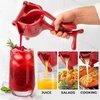 image:imageZulay Manual Fruit Juicer Heavy Duty Juice Press Squeezer with Detachable Lever amp Removable Strainer  Fruit Press amp Hand Juicer For Pomegranates Lemons Oranges and More RedRed