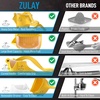 image:imageZulay Manual Fruit Juicer Heavy Duty Juice Press Squeezer with Detachable Lever amp Removable Strainer  Fruit Press amp Hand Juicer For Pomegranates Lemons Oranges and More Yellow