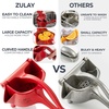 image:imageZulay Manual Fruit Juicer Heavy Duty Juice Press Squeezer with Detachable Lever amp Removable Strainer  Fruit Press amp Hand Juicer For Pomegranates Lemons Oranges and More RedRed