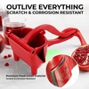 image:imageZulay Manual Fruit Juicer Heavy Duty Juice Press Squeezer with Detachable Lever amp Removable Strainer  Fruit Press amp Hand Juicer For Pomegranates Lemons Oranges and More RedRed