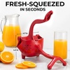 image:imageZulay Manual Fruit Juicer Heavy Duty Juice Press Squeezer with Detachable Lever amp Removable Strainer  Fruit Press amp Hand Juicer For Pomegranates Lemons Oranges and More RedRed