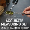 image:imageZulay Measuring Spoons Set  6 Piece Stainless Steel Measuring Spoons  Easy to Read Etched Markings amp Slim Design for Narrow Spice Jars  Heavy Duty Tablespoon Measure Spoon with Removable Clasp6 Pieces