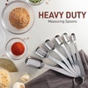 image:imageZulay Measuring Spoons Set  6 Piece Stainless Steel Measuring Spoons  Easy to Read Etched Markings amp Slim Design for Narrow Spice Jars  Heavy Duty Tablespoon Measure Spoon with Removable Clasp6 Pieces