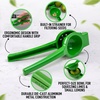 image:imageZulay Metal Lime Squeezer  HeavyDuty Citrus Juicer for Maximum Juice Extraction  Easy Manual Press for Limes amp Lemons  Durable amp Ergonomic Hand Juicer  GreenGreen