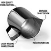 image:imageZulay Milk Frothing Pitcher with Latte Art Pen  12oz 20oz 32oz  Stainless Steel Frother Cup with Measurement Markings Espresso amp Coffee Accessories Creamer Jug with LaserWelded Handle  12 ozMidnight Black