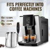 image:imageZulay Milk Frothing Pitcher with Latte Art Pen  12oz 20oz 32oz  Stainless Steel Frother Cup with Measurement Markings Espresso amp Coffee Accessories Creamer Jug with LaserWelded Handle  12 ozSilver
