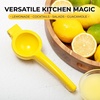 image:imageZulay Premium Quality Metal Lemon Squeezer Citrus Juicer Manual Press for Extracting the Most Juice Possible  BlackBright Yellow
