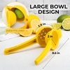 image:imageZulay Premium Quality Metal Lemon Squeezer Citrus Juicer Manual Press for Extracting the Most Juice Possible  BlackBright Yellow