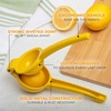 image:imageZulay Premium Quality Metal Lemon Squeezer Citrus Juicer Manual Press for Extracting the Most Juice Possible  BlackBright Yellow