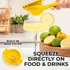 image:imageZulay Premium Quality Metal Lemon Squeezer Citrus Juicer Manual Press for Extracting the Most Juice Possible  BlackBright Yellow
