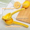 image:imageZulay Premium Quality Metal Lemon Squeezer Citrus Juicer Manual Press for Extracting the Most Juice Possible  BlackLemon Yellow