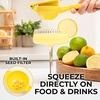 image:imageZulay Premium Quality Metal Lemon Squeezer Citrus Juicer Manual Press for Extracting the Most Juice Possible  BlackLemon Yellow