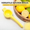 image:imageZulay Premium Quality Metal Lemon Squeezer Citrus Juicer Manual Press for Extracting the Most Juice Possible  BlackLemon Yellow