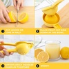 image:imageZulay Premium Quality Metal Lemon Squeezer Citrus Juicer Manual Press for Extracting the Most Juice Possible  BlackLemon Yellow